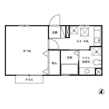 ラコスタ鵠沼の物件間取画像